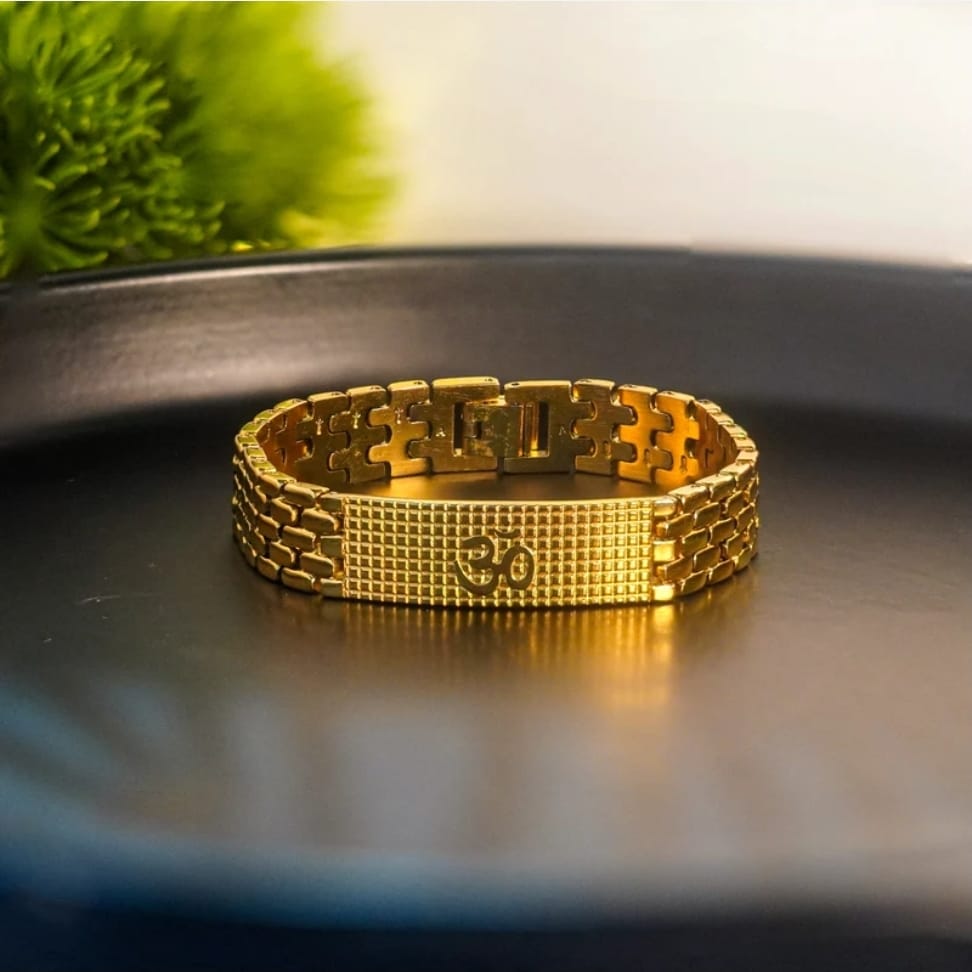 Gold Plated Sacred girl om braclet