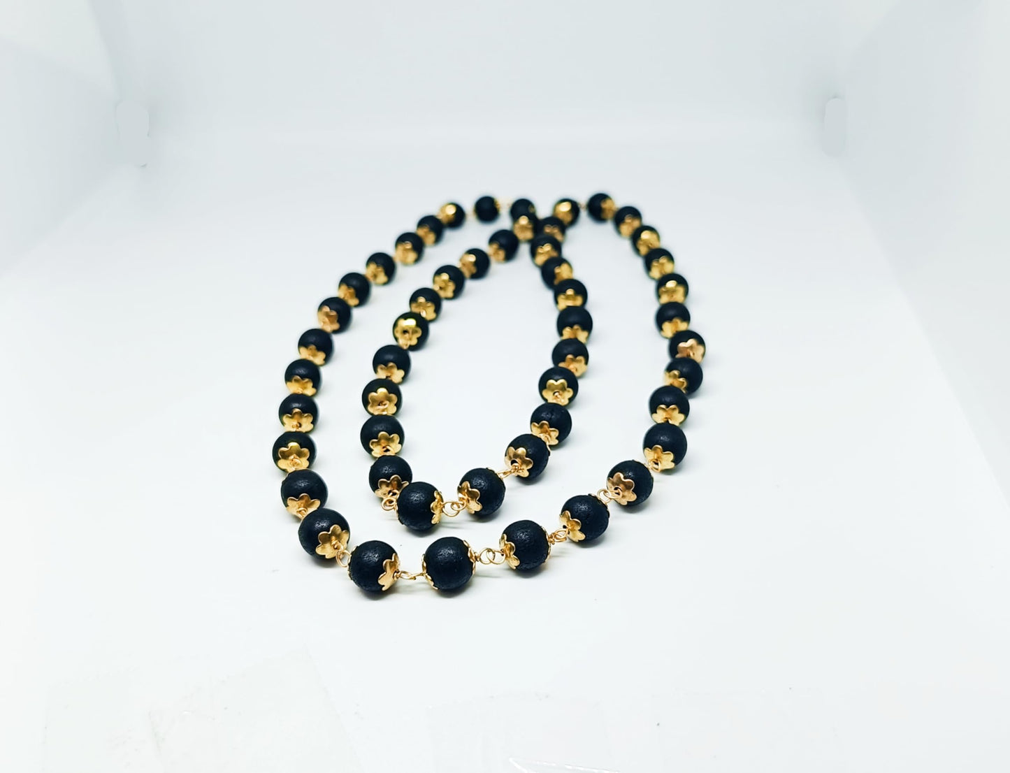 Anciently Karungali Malai Copper Original 8mm | Karungali Malai Copper 8mm 54 Beads, Ebony Wood, 1 Piece