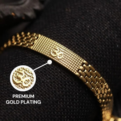 Gold Plated Sacred girl om braclet